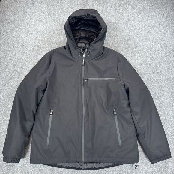 Calvin Klein 3-in-1 Systems Jacket CMJH3024B Black Men's Large SHELL ONLY - Picture 1 of 10